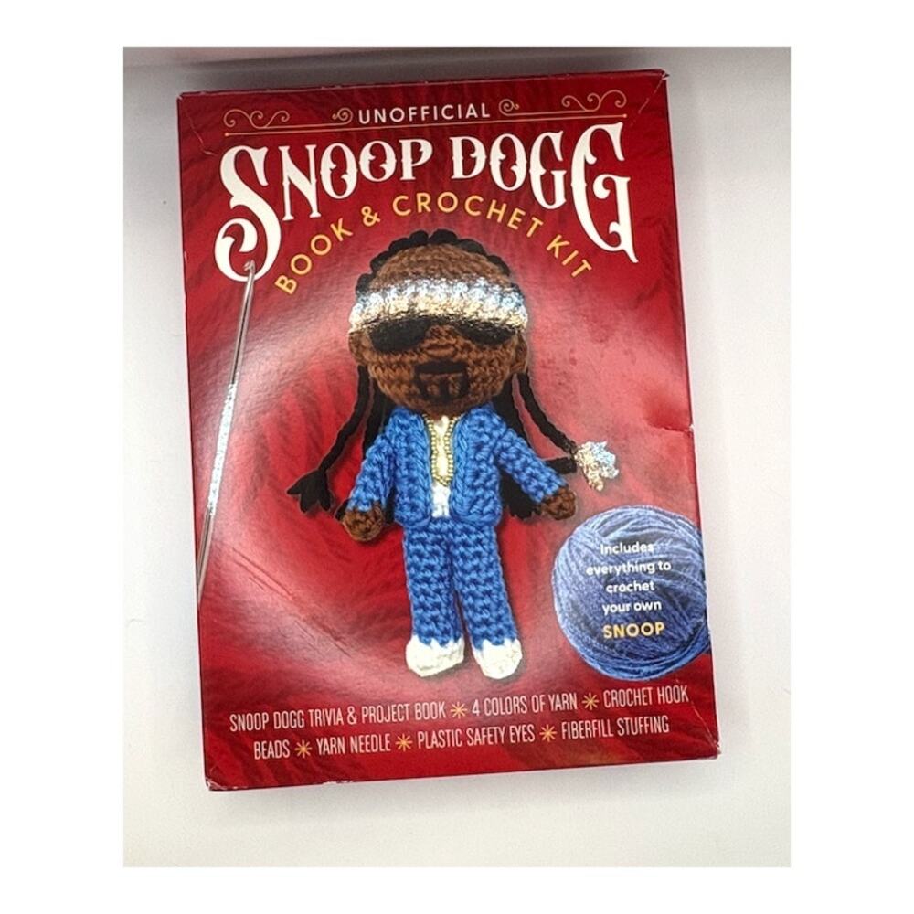 Snoop Dogg Book Crochet Kit Amigurumi Doll DIY Craft Kit NEW - Picture 2 of 3
